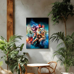 Aquaman Superhero Canvas Wall Art Prints - Oceanic Kingdom Decor Prints - DC Comics Print - Epic Underwater Scene for Home & Office Decor