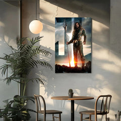 Aquaman Canvas Wall Art Prints - King of Atlantis Decor - DC Comics Superhero Poster - Underwater Hero Artwork for Living Room Prints