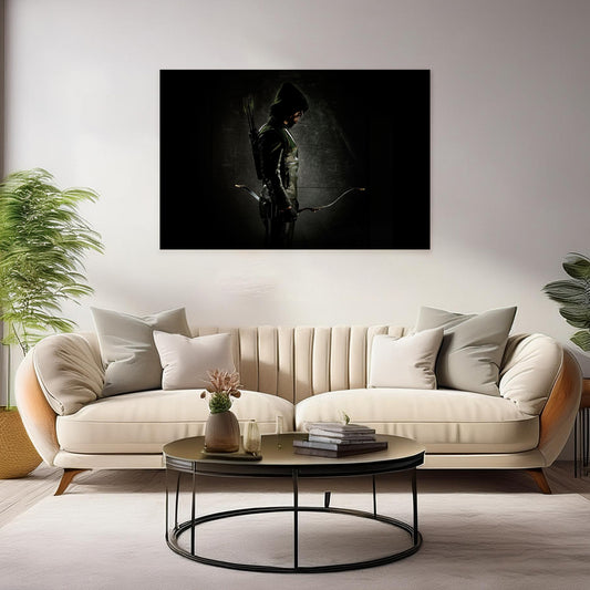 Green Arrow Canvas Wall Art Prints: Iconic DC Hero for Home Decor