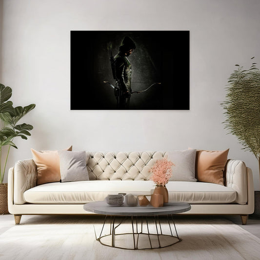 Green Arrow Canvas Wall Art Prints: Iconic DC Hero for Home Decor