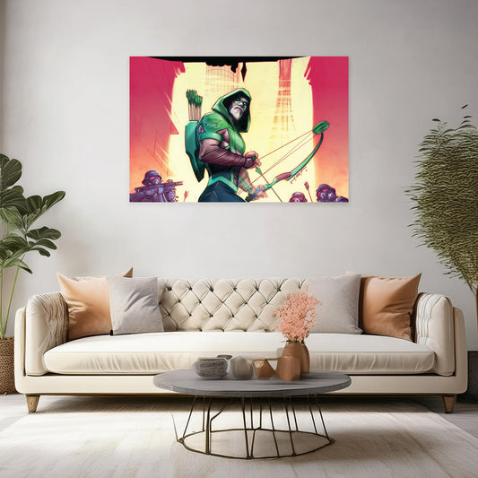 Green Arrow Canvas Wall Art: Bold, Modern Prints for DC Comics Fans