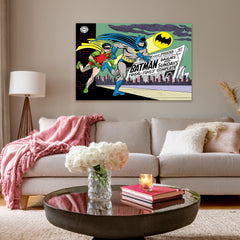 Batman Canvas Wall Art for Office & Home – Perfect for DC Fans