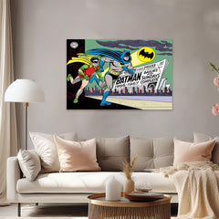 Batman Canvas Wall Art for Office & Home – Perfect for DC Fans