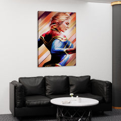 Captain Marvel Canvas Wall Art