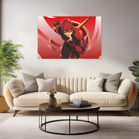 Flash Superhero Canvas Art Prints: Bold Wall Art for DC Comics Fans