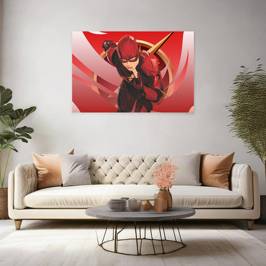 Flash Superhero Canvas Art Prints: Bold Wall Art for DC Comics Fans