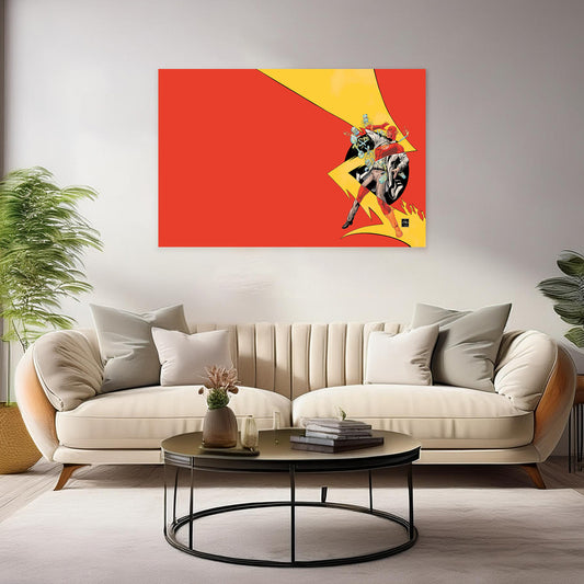 DC Flash Canvas Wall Art Prints: Striking Decor for Superhero Lovers