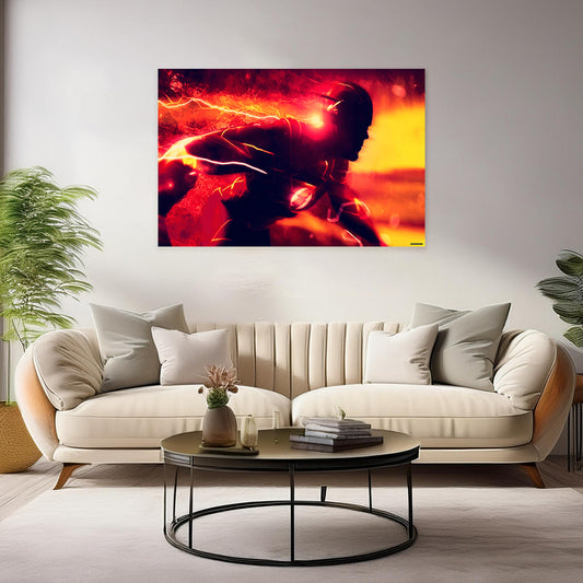 Flash Superhero Canvas Prints: Bold, Vibrant Wall Art for Your Home