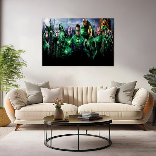 DC Comics Green Lantern Canvas Wall Art: Brighten Your Space with Power