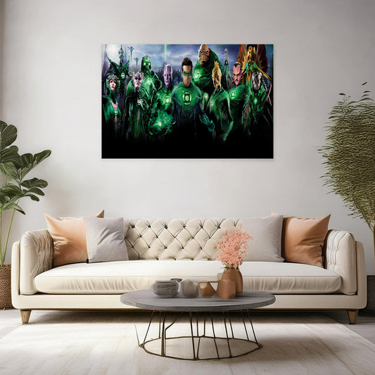 DC Comics Green Lantern Canvas Wall Art: Brighten Your Space with Power